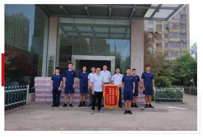 龍勝管走進消防大隊慰問我們“最可愛的人”，共續(xù)軍民魚水情